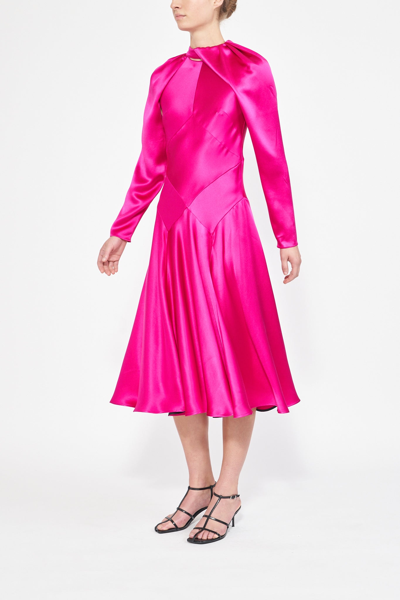 ETTA FUCHSIA SILK SATIN ADDITION - E.STOTT