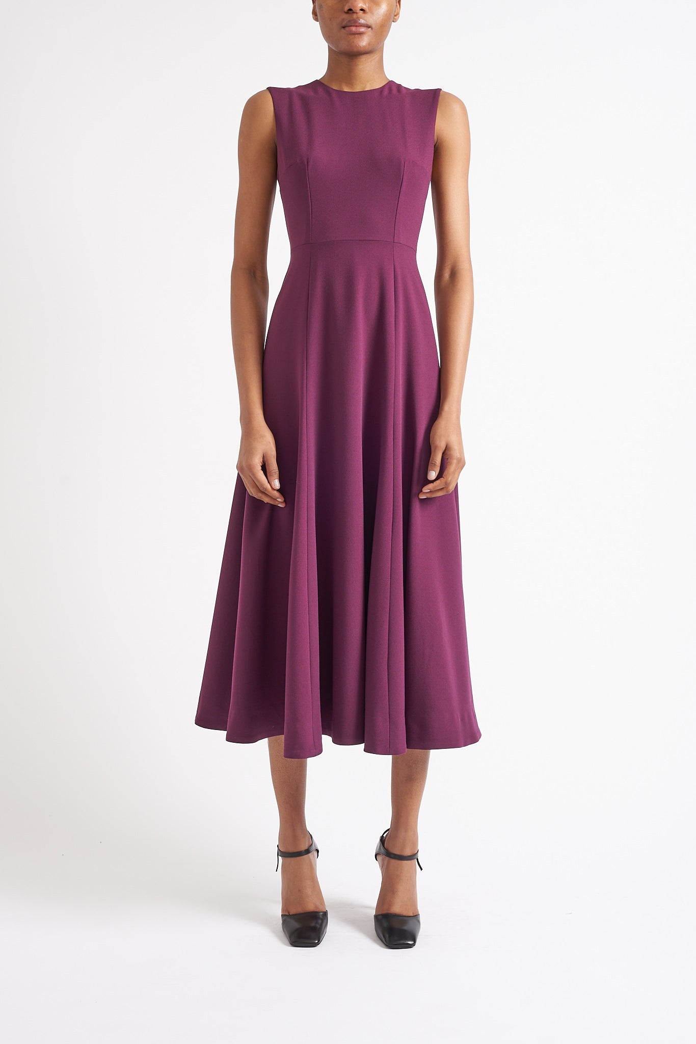 OLIVE SUSTAINABLY SOURCED BLACKBERRY CADY DRESS - E.STOTT